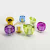 Wholesale Plastic Acrylic Luxury Perfume Cap Press Gold Silver Rectangle Perfume Bottle Caps for Perfume Bottle