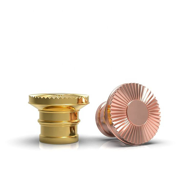 manufacture customization printed k-resin plastic perfume bottle crown caps lids