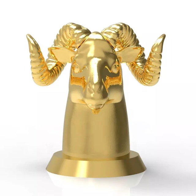 Luxury Animal Perfume Zamac Lid Antelope Metal Perfume Bottle Cap Distinctive Perfume Cap