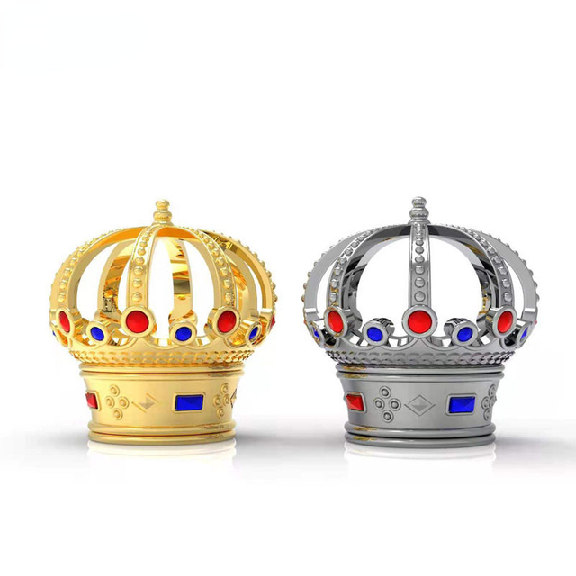 Manufacturer Custom Logo Luxury Crown Castle-Shaped Gold Unique Perfume Bottle Cap