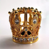 OEM/ODM Electroplated Gold Copper Silver crown square round with Plug Metal Caps Zinc Alloy Customized Cologne Bottle Caps 