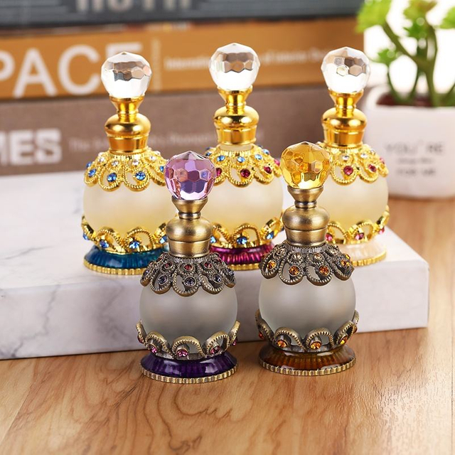 Oshow empty customized 50ml high end rectangular glass perfume bottle 100ml perfume bottle with crown lids for women
