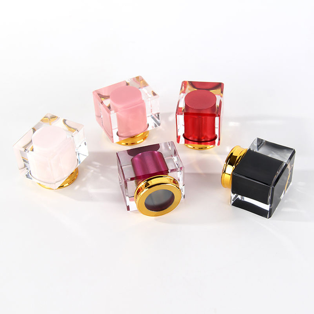 Wholesale Plastic Acrylic Luxury Perfume Cap Press Gold Silver Rectangle Perfume Bottle Caps for Perfume Bottle