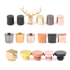 Luxury Fea 15mm Zamac Perfume Lids Gold Perfume Cap For Glass Bottle Metal Perfume Caps