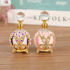 25ml Patented Metal Hummingbird Glass Perfume Bottle Frosted Essential Oil Refillable Attar Bottles Factory Outlet#57336/58888