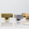 Wholesale Plastic Acrylic Luxury Perfume Cap Press Gold Silver Rectangle Perfume Bottle Caps for Perfume Bottle