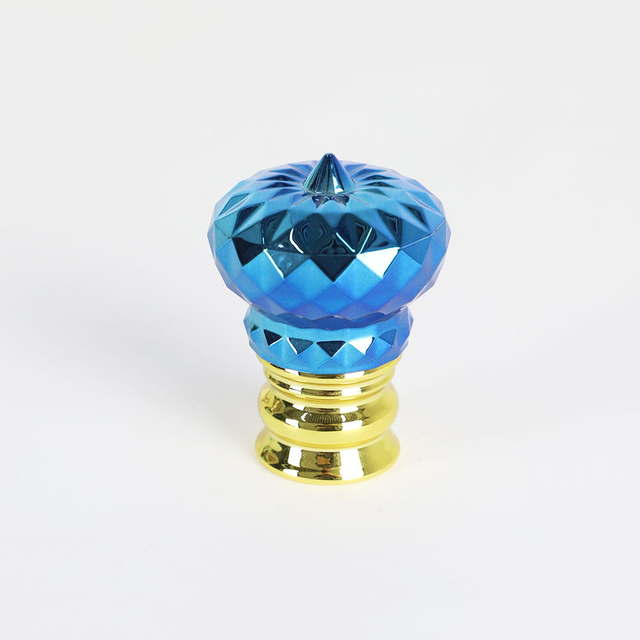 OEM/ODM Electroplated Gold Copper Silver crown square round with Plug Metal Caps Zinc Alloy Customized Cologne Bottle Caps 