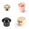 Wholesale Plastic Acrylic Luxury Perfume Cap Press Gold Silver Rectangle Perfume Bottle Caps for Perfume Bottle