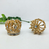 Wholesale Small Glass perfume Bottle Cap Square Green Crystal perfume Seal Bottle Cap