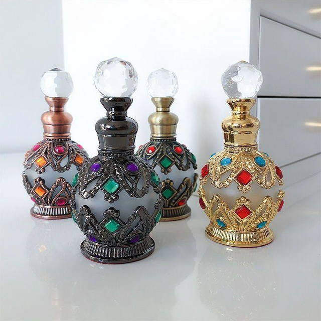 Oshow empty customized 50ml high end rectangular glass perfume bottle 100ml perfume bottle with crown lids for women