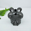 Wholesale Small Glass perfume Bottle Cap Square Green Crystal perfume Seal Bottle Cap