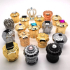 creative perfume bottle caps Acrylic gold perfume bottle caps perfume bottle with crown cap
