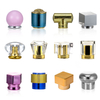 creative perfume bottle caps Acrylic gold perfume bottle caps perfume bottle with crown cap