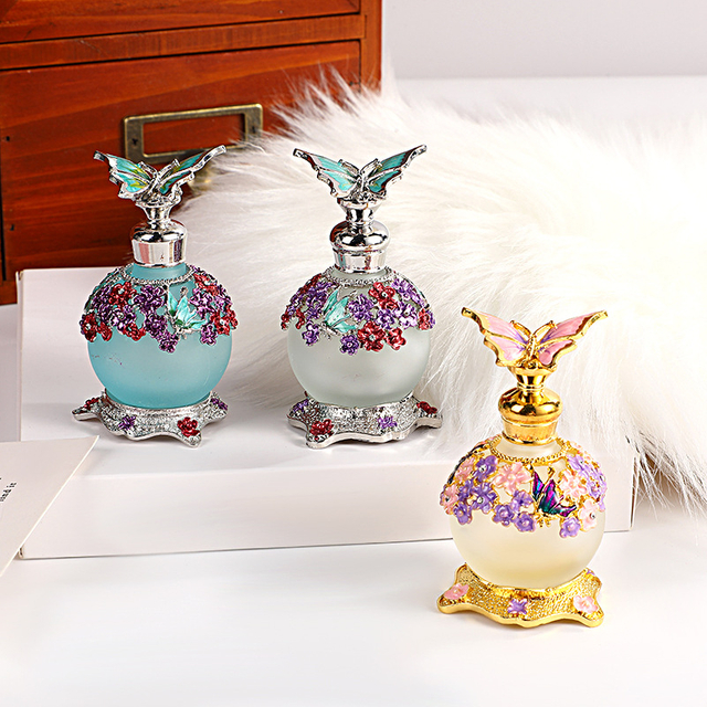 Oshow empty customized 50ml high end rectangular glass perfume bottle 100ml perfume bottle with crown lids for women